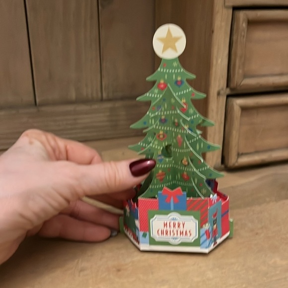 Hallmark Wonderfolds Pop-Up Christmas Cards Set of 6 Two Varieties Tree Snowman - Picture 4 of 9